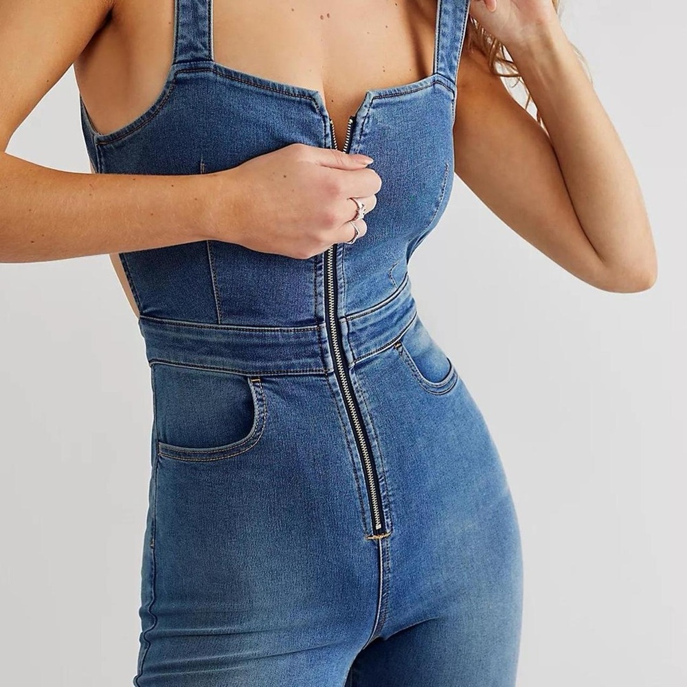 Free People Women’s Blue Jumpsuit